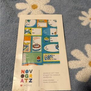 Novogratz Adhesive Happy Birthday Gift Tags